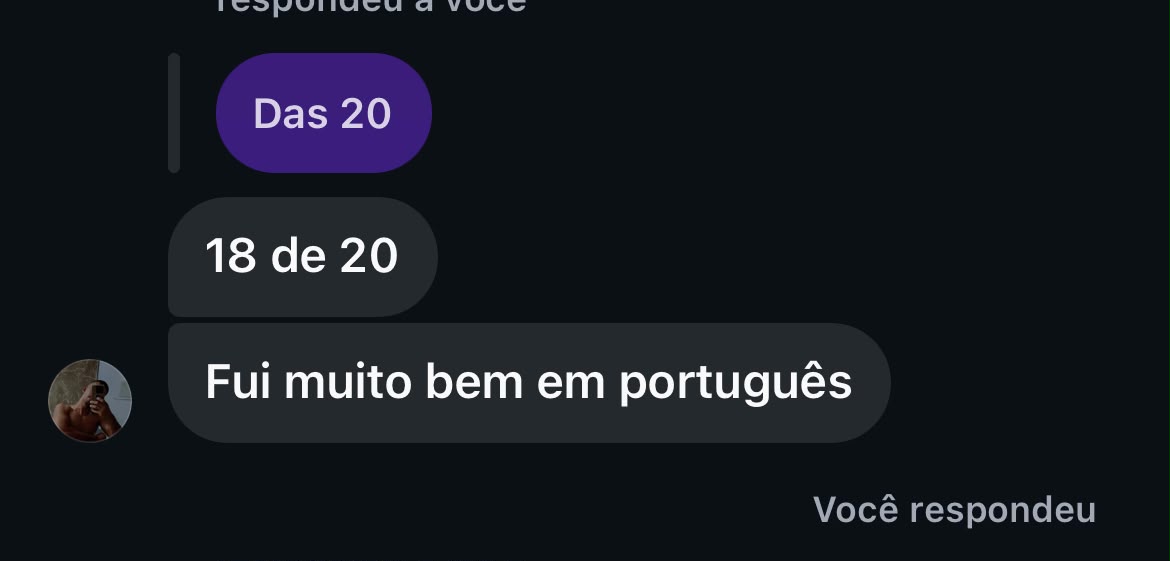 Depoimento de aluno: 18 de 20 em Português